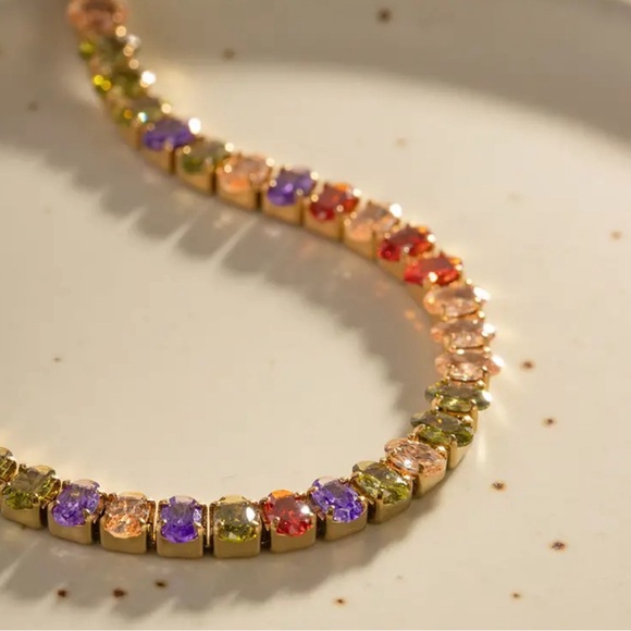 Gold filled  zirconia Bracelet Non-Tarnish - Picture 4 of 4